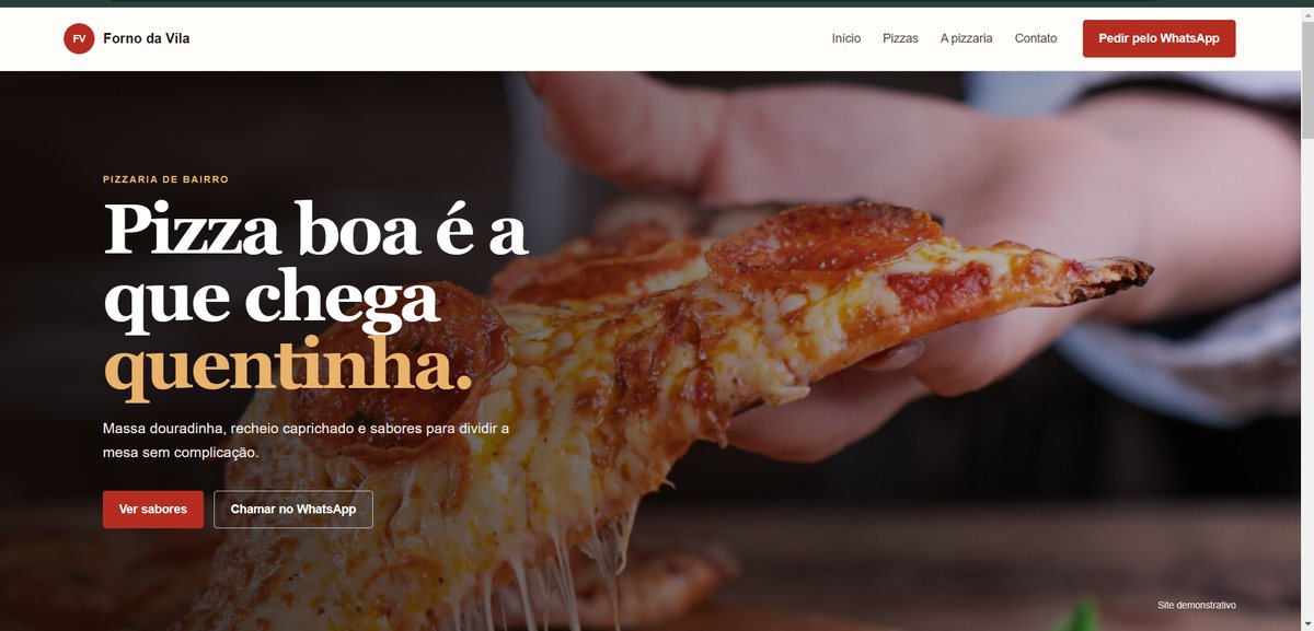 Prévia do site Forno Da Vila
